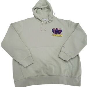 Men’s Adidas Halo Green Hoodie Size Large  100% Cotton